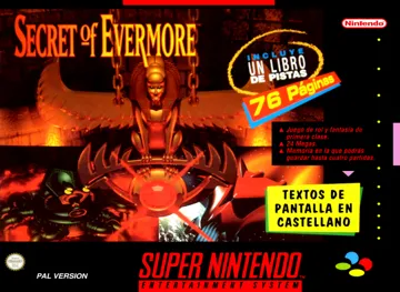 Secret of Evermore (Spain) box cover front